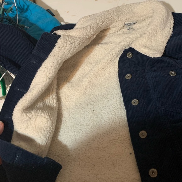 Arizona dark blue corduroy Sherpa lined jacket! - Picture 2 of 4